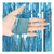 Pack 10 Cortinas Papel Metelizada Flecos Cotillon 1m X 2m