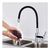 Imagen de Grifería Monocomando De Cocina Pico Flexible Mesada Negra Color Negro