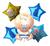 Set Globos Para Baby Shower Revelacion De Genero 5 Unid