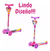 Monopatín Princesas Disney Plegable Luz En Rueda 12018 Color Rosa/violeta - Zeide Essentials