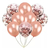 10 Pack 10 Globos (100) Transparentes Con Confeti Y Perlados - Zeide Essentials