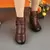 Aurya Botas de tornozelo com salto baixo