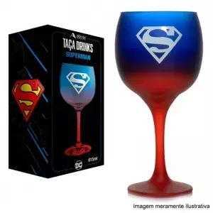 Taça Drinks Prime Vidro DC Superman 615 ML-Celebre com Estilo - comprar online
