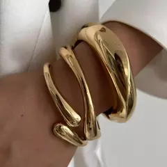 3 estilos, brazaletes de metal vintage. - comprar online