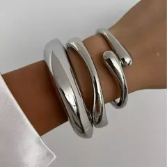 3 estilos, brazaletes de metal vintage.