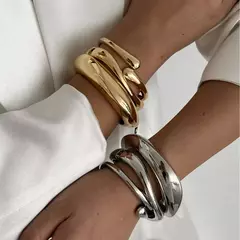 3 estilos, brazaletes de metal vintage. - comprar online