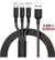 Cable Cargador 3 en 1 USB – Compatible con iPhone, Samsung, Huawei, Xiaomi y más