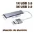 Hub USB Multi Splitter Adaptador OTG 4 Puertos Aluminio - comprar en línea