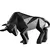 Touro Imponente – Escultura Abstrata em Resina - iShop Brazil