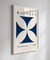 Quadro Decorativo Bauhaus 1919 Azul na internet