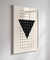 Quadro Decorativo Pirâmide Invertida - comprar online