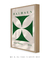 Quadro Decorativo Bauhaus 1919 Branco e Verde