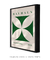 Quadro Decorativo Bauhaus 1919 Branco e Verde - loja online