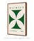 Quadro Decorativo Bauhaus 1919 Branco e Verde na internet