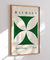 Quadro Decorativo Bauhaus 1919 Branco e Verde