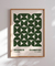 Quadro Decorativo Bauhaus em Movimento Verde