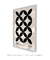 Quadro Decorativo Cobogó Modular Branco e Preto - loja online