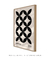 Quadro Decorativo Cobogó Modular Branco e Preto na internet