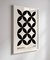 Quadro Decorativo Cobogó Modular Branco e Preto
