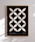 Quadro Decorativo Cobogó Modular Preto na internet