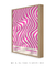 Quadro Decorativo Onda Sólida Rosa