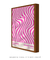 Quadro Decorativo Onda Sólida Rosa na internet