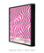 Quadro Decorativo Onda Sólida Rosa - loja online