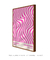 Quadro Decorativo Onda Sólida Rosa - loja online