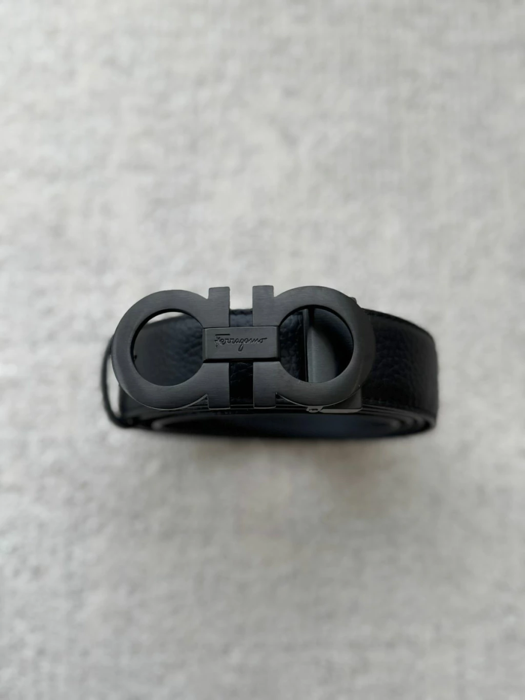 Cinto Ferragamo Preto Linha Italiana