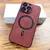 Case para iPhone Luxo PU Leather Deer , Magsafe Tampa de carga sem fio, 16, 15, 13 na internet