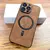 Case para iPhone Luxo PU Leather Deer , Magsafe Tampa de carga sem fio, 16, 15, 13 na internet