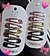 Set x6 clips glitter.