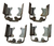 Imagem do Kit 4 Presilha Trava Bico Injetor Peugeot 206 2006 A 2012
