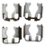 Kit 4 Presilha Trava Bico Injetor Ford Ka Fiesta 1.0 07 A 12