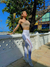 Bege classic legging com bolso na internet
