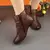 ComfortStep - Bota de Cano Curto com Salto Baixo e Conforto