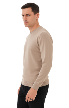 Sweater liso cuello redondo - comprar online