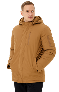 Parka nylon con piel - comprar online