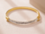 Eclipse Dourado – Pulseira Feminina com Zircônia e Design Circular - loja online