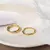 Linha do Tempo – Anel Minimalista Prateado ou Dourado com Design Irregular - loja online