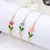 Pulseira Encanto da Primavera – Tulipa Rosa com Corrente Dourada