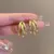 Aura Real – Brincos de Argola Geométricos Elegantes - loja online