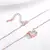 Brilho Rosa – Colar Moissanite com Toque Clássico - loja online