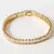 Pulseira Brilho Real – Zircônias Retangulares Douradas em Estilo Coreano - Emmas Style