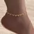 Brisa Dourada – Tornozeleira de Verão Feminina Ajustável com Design Minimalista - comprar online