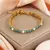 Pulseira Fina Zircônia Lux – Corrente Dourada Elegante