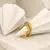 Linha do Tempo – Anel Minimalista Prateado ou Dourado com Design Irregular - loja online