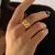 Anel Dourado Coração Infinito – Feminino, Elegante e Durável - comprar online