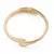 Espiral de Estilo – Pulseira Anel Unissex com Design Torcido em Metal Largo - loja online