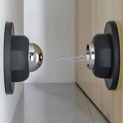 Prendedor Fixador Trava Porta inox Magnético Adesivo Inox